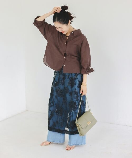 le.coeur blanc / ルクールブラン ロング・マキシ丈スカート | TORRAZZO DONNAスパンコールスカート | 詳細6