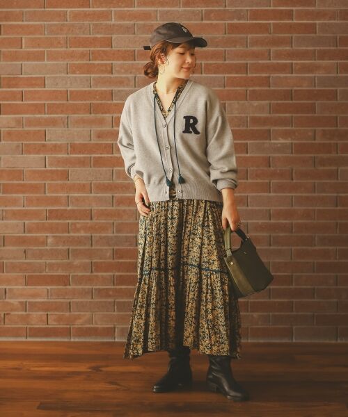 le.coeur blanc / ルクールブラン ロング・マキシ丈ワンピース | 《手洗い可能》Fanaka別注フラワープリントワンピース | 詳細17