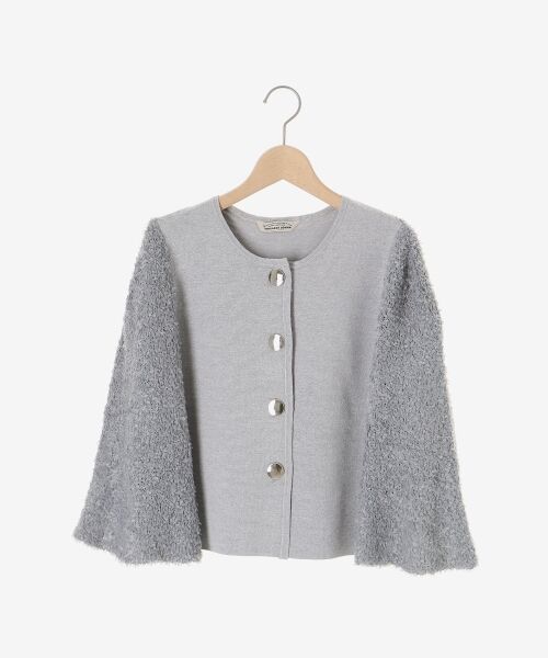 le.coeur blanc / ルクールブラン カーディガン・ボレロ | 《手洗い可能》TORRAZZO DONNA別注 フレアケープニットカーデ | 詳細1