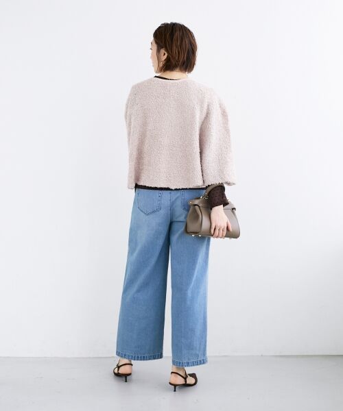 le.coeur blanc / ルクールブラン カーディガン・ボレロ | 《手洗い可能》TORRAZZO DONNA別注 フレアケープニットカーデ | 詳細18