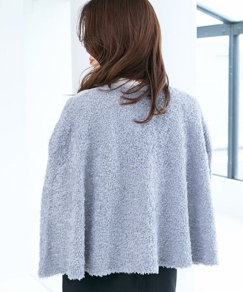 le.coeur blanc / ルクールブラン カーディガン・ボレロ | 《手洗い可能》TORRAZZO DONNA別注 フレアケープニットカーデ | 詳細6