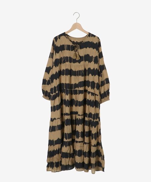 le.coeur blanc / ルクールブラン ロング・マキシ丈ワンピース | 《手洗い可能》Fanakaタイダイプリントワンピース | 詳細1