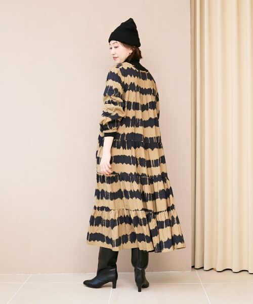 le.coeur blanc / ルクールブラン ロング・マキシ丈ワンピース | 《手洗い可能》Fanakaタイダイプリントワンピース | 詳細6