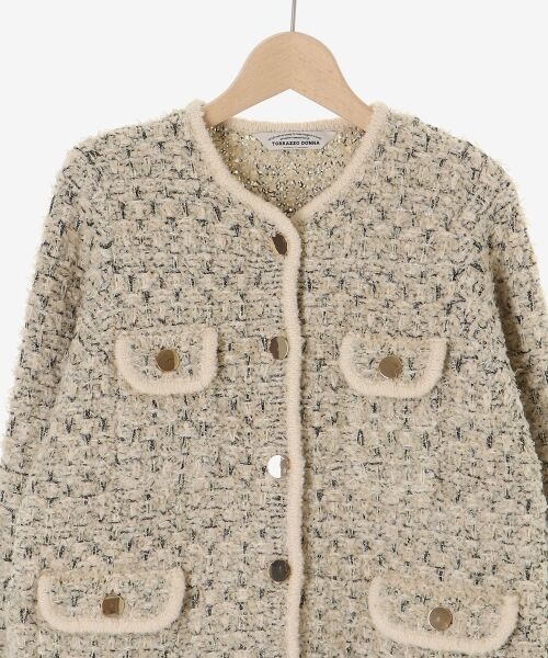 le.coeur blanc / ルクールブラン その他アウター | 《手洗い可能》TORRAZZO DONNAツイードニットジャケット | 詳細11