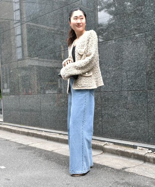 le.coeur blanc / ルクールブラン その他アウター | 《手洗い可能》TORRAZZO DONNAツイードニットジャケット | 詳細6