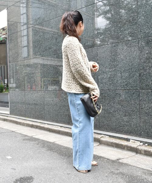 le.coeur blanc / ルクールブラン その他アウター | 《手洗い可能》TORRAZZO DONNAツイードニットジャケット | 詳細8