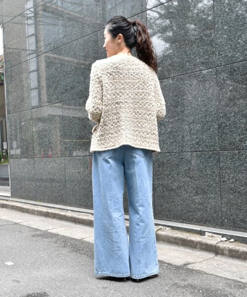 le.coeur blanc / ルクールブラン その他アウター | 《手洗い可能》TORRAZZO DONNAツイードニットジャケット | 詳細9