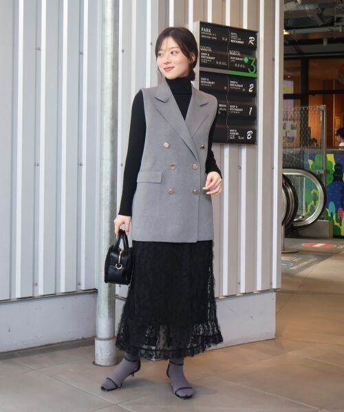 le.coeur blanc / ルクールブラン その他アウター | 《手洗い可能》TORRAZZO DONNAミラノリブニットベスト | 詳細10