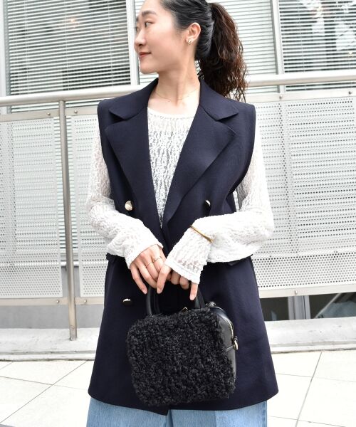 le.coeur blanc / ルクールブラン その他アウター | 《手洗い可能》TORRAZZO DONNAミラノリブニットベスト | 詳細17