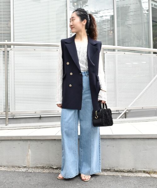 le.coeur blanc / ルクールブラン その他アウター | 《手洗い可能》TORRAZZO DONNAミラノリブニットベスト | 詳細22