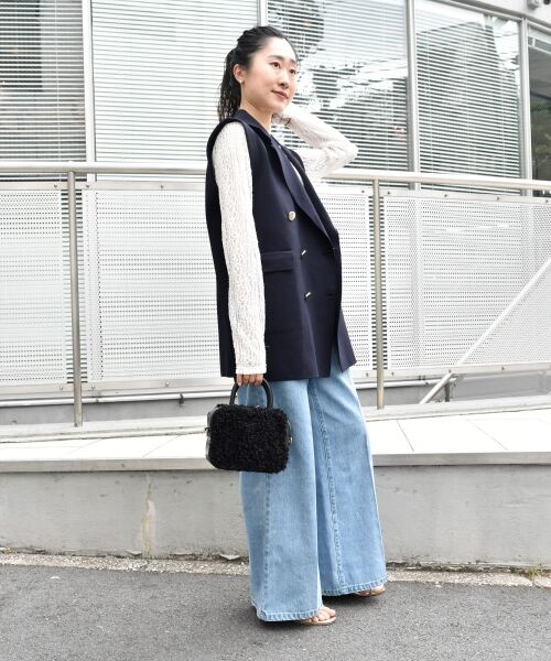 le.coeur blanc / ルクールブラン その他アウター | 《手洗い可能》TORRAZZO DONNAミラノリブニットベスト | 詳細24