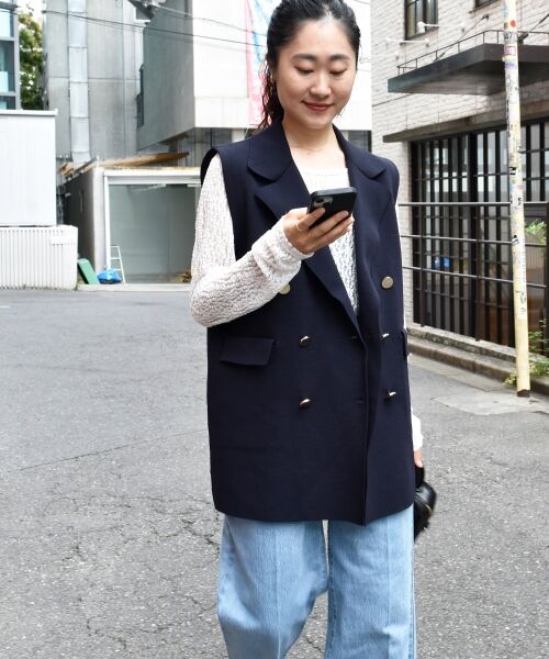 le.coeur blanc / ルクールブラン その他アウター | 《手洗い可能》TORRAZZO DONNAミラノリブニットベスト | 詳細27