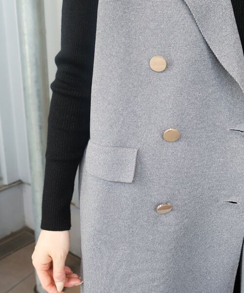 le.coeur blanc / ルクールブラン その他アウター | 《手洗い可能》TORRAZZO DONNAミラノリブニットベスト | 詳細8