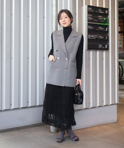 le.coeur blanc / ルクールブラン その他アウター | 《手洗い可能》TORRAZZO DONNAミラノリブニットベスト | 詳細9