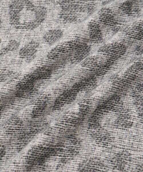 le.coeur blanc / ルクールブラン マフラー・ショール・スヌード・ストール | レオパード＆ヘリンボーン柄ストール | 詳細10