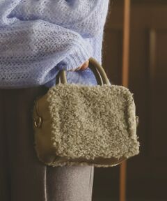 le.coeur blanc / ルクールブラン ボストンバッグ | ボアコンビ2WAYミニボストン