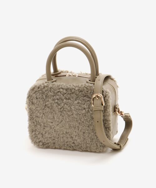 le.coeur blanc / ルクールブラン ボストンバッグ | ボアコンビ2WAYミニボストン | 詳細1