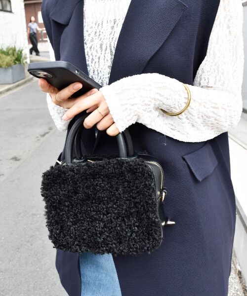 le.coeur blanc / ルクールブラン ボストンバッグ | ボアコンビ2WAYミニボストン | 詳細13