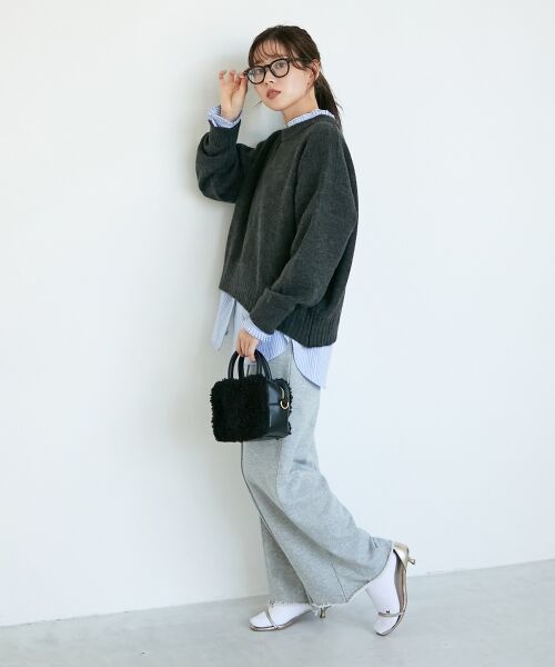 le.coeur blanc / ルクールブラン ボストンバッグ | ボアコンビ2WAYミニボストン | 詳細18