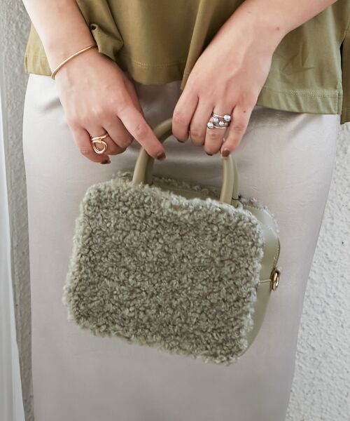 le.coeur blanc / ルクールブラン ボストンバッグ | ボアコンビ2WAYミニボストン | 詳細2