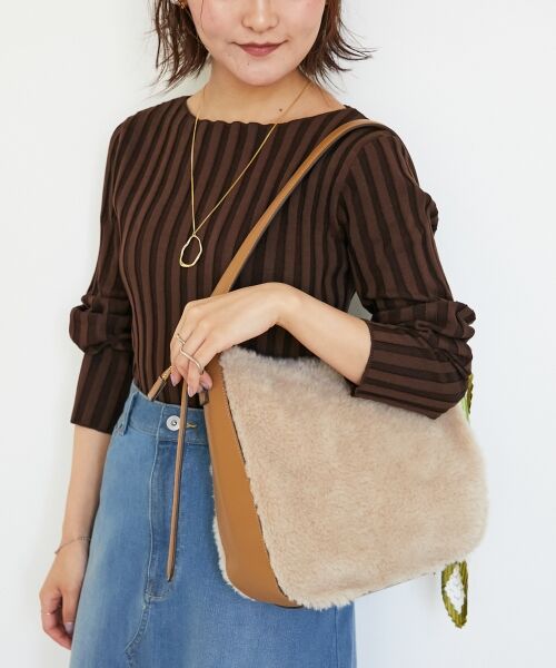 le.coeur blanc / ルクールブラン トートバッグ | ボアコンビワンショルダーバッグ | 詳細14