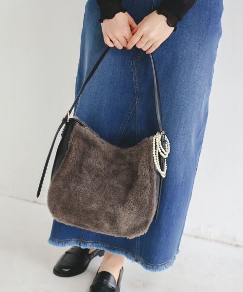 le.coeur blanc / ルクールブラン トートバッグ | ボアコンビワンショルダーバッグ | 詳細6