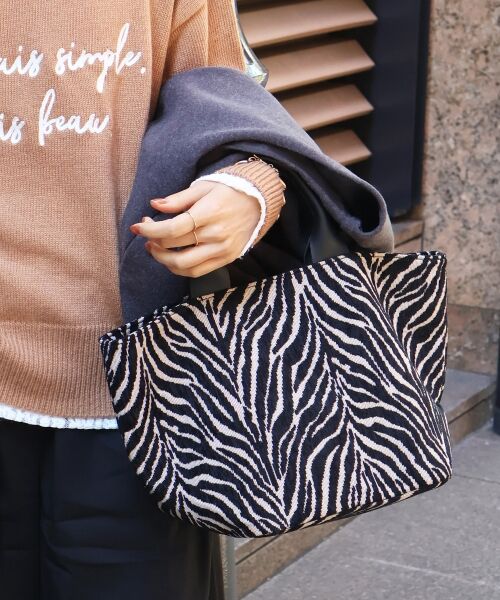 le.coeur blanc / ルクールブラン トートバッグ | ポーチ付きジャガードトート | 詳細12