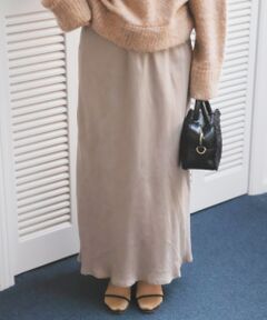 le.coeur blanc / ルクールブラン ロング・マキシ丈スカート | 《手洗い可能》キュプラフィブリルナロースカート