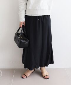 le.coeur blanc / ルクールブラン ロング・マキシ丈スカート | 《手洗い可能》キュプラフィブリルナロースカート