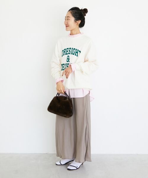 le.coeur blanc / ルクールブラン ロング・マキシ丈スカート | 《手洗い可能》キュプラフィブリルナロースカート | 詳細14