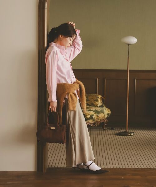 le.coeur blanc / ルクールブラン ロング・マキシ丈スカート | 《手洗い可能》キュプラフィブリルナロースカート | 詳細21