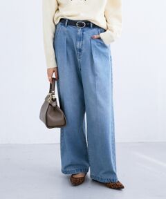 le.coeur blanc / ルクールブラン デニムパンツ | タックワイドデニムパンツ