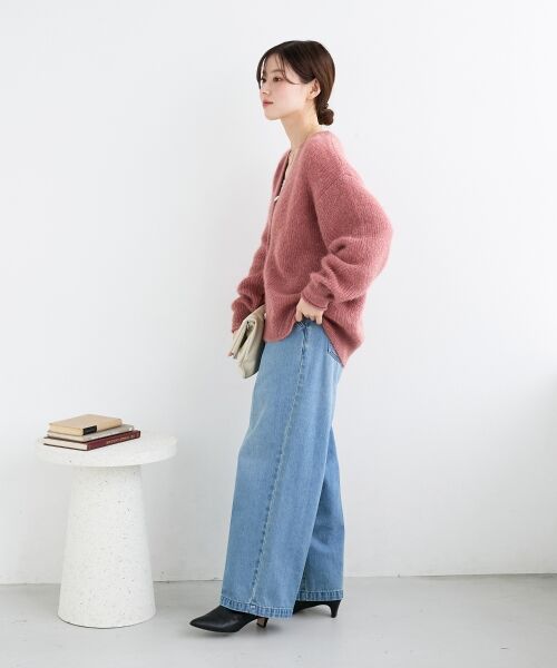 le.coeur blanc / ルクールブラン デニムパンツ | タックワイドデニムパンツ | 詳細10