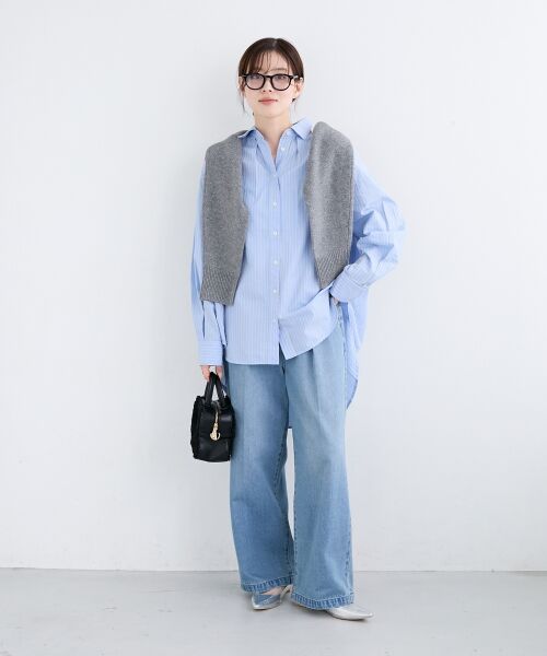 le.coeur blanc / ルクールブラン デニムパンツ | タックワイドデニムパンツ | 詳細11