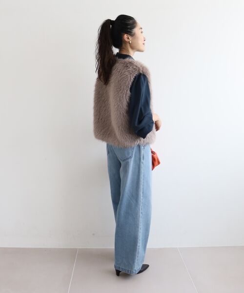 le.coeur blanc / ルクールブラン デニムパンツ | タックワイドデニムパンツ | 詳細18