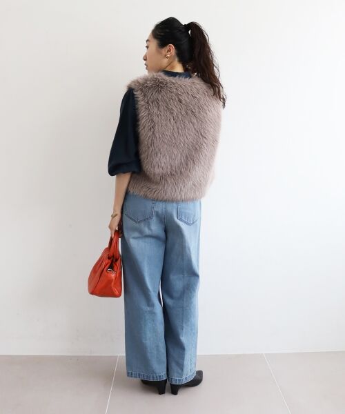 le.coeur blanc / ルクールブラン デニムパンツ | タックワイドデニムパンツ | 詳細19