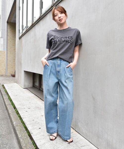 le.coeur blanc / ルクールブラン デニムパンツ | タックワイドデニムパンツ | 詳細21