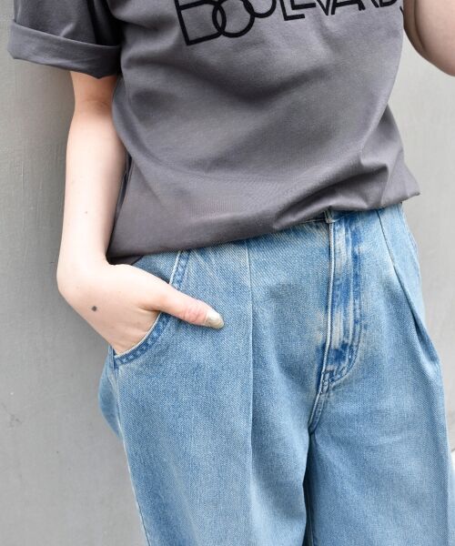 le.coeur blanc / ルクールブラン デニムパンツ | タックワイドデニムパンツ | 詳細22