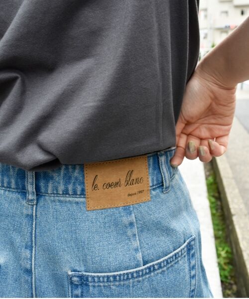 le.coeur blanc / ルクールブラン デニムパンツ | タックワイドデニムパンツ | 詳細23