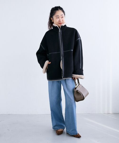 le.coeur blanc / ルクールブラン デニムパンツ | タックワイドデニムパンツ | 詳細3