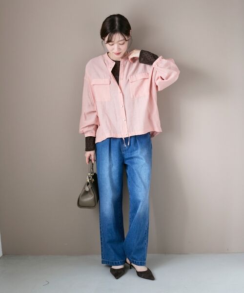 le.coeur blanc / ルクールブラン デニムパンツ | タックワイドデニムパンツ | 詳細30