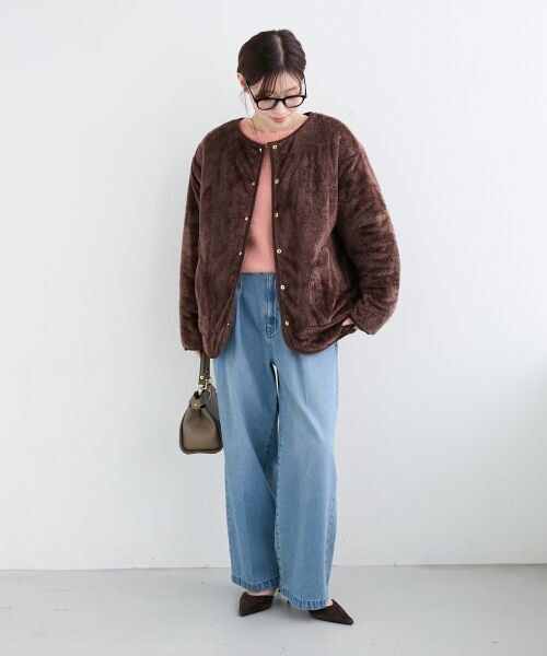 le.coeur blanc / ルクールブラン デニムパンツ | タックワイドデニムパンツ | 詳細4