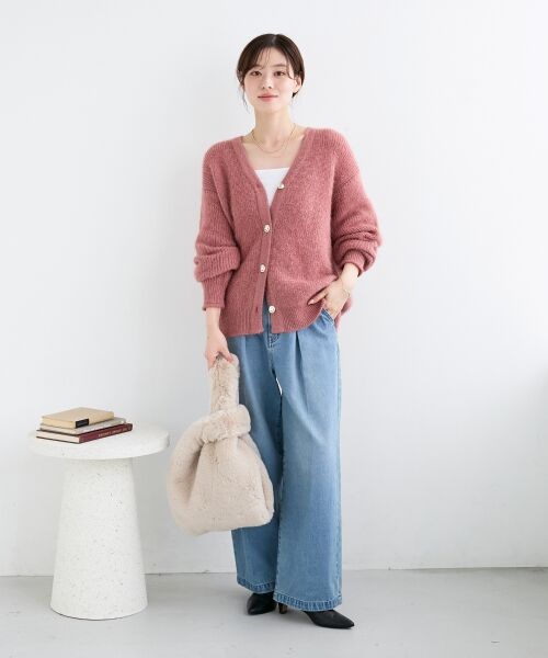 le.coeur blanc / ルクールブラン デニムパンツ | タックワイドデニムパンツ | 詳細6