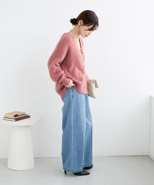 le.coeur blanc / ルクールブラン デニムパンツ | タックワイドデニムパンツ | 詳細8