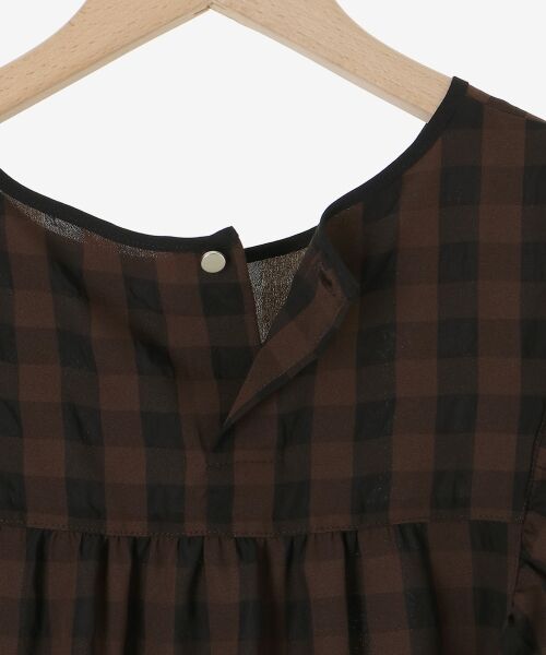 le.coeur blanc / ルクールブラン シャツ・ブラウス | 《手洗い可能》ギンガムギャザーフレアスリーブブラウス | 詳細21