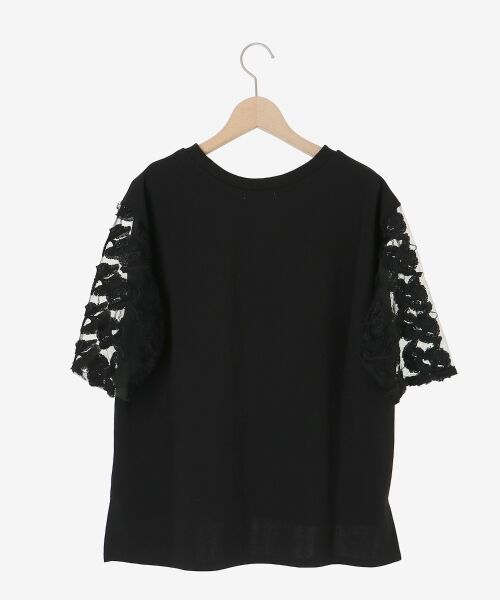 le.coeur blanc / ルクールブラン カットソー | 《手洗い可能》スリーブシアーレースプルオーバー | 詳細18