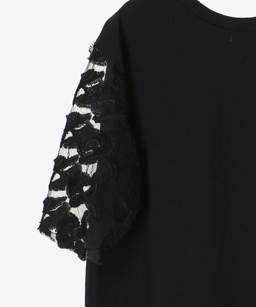 le.coeur blanc / ルクールブラン カットソー | 《手洗い可能》スリーブシアーレースプルオーバー | 詳細20