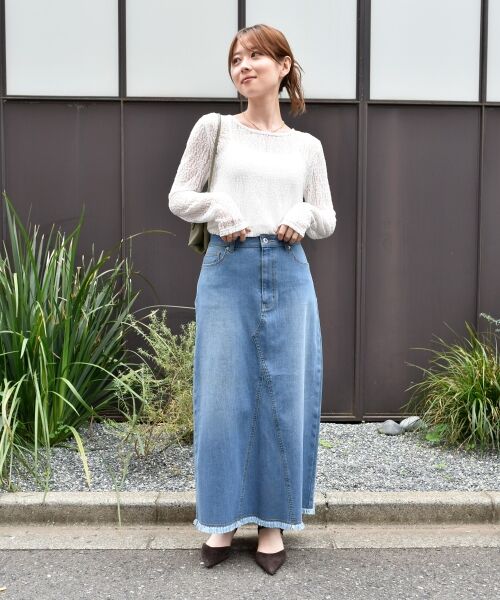 le.coeur blanc / ルクールブラン カットソー | ストレッチレースクルーネックカットソー | 詳細12