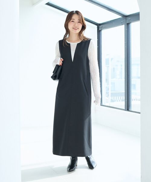 le.coeur blanc / ルクールブラン カットソー | ストレッチレースクルーネックカットソー | 詳細19