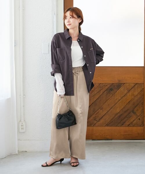 le.coeur blanc / ルクールブラン カットソー | ストレッチレースクルーネックカットソー | 詳細22